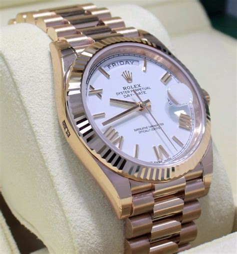 rolex presidential rose gold price mens|rolex day date 228235.